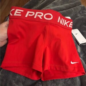 Nike Women's Red Pro Shorts